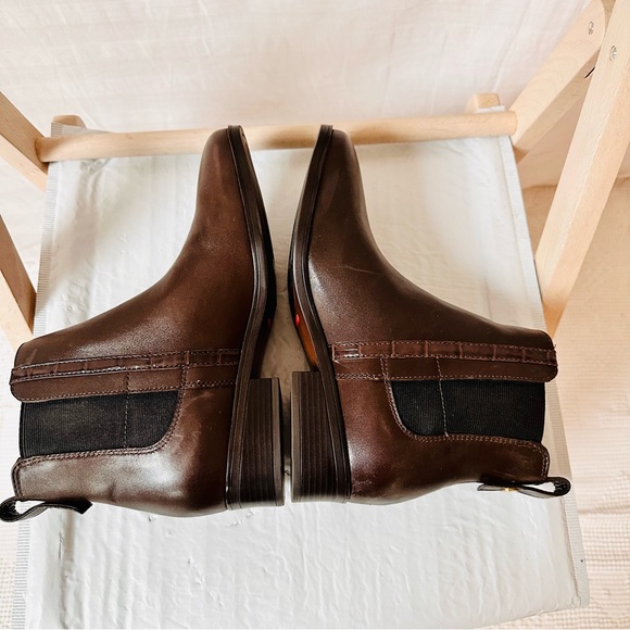 Rockport Larkyn Chelsea Booties Brown Leather Waterproof Size 8.5M TruTech - Picture 12 of 13